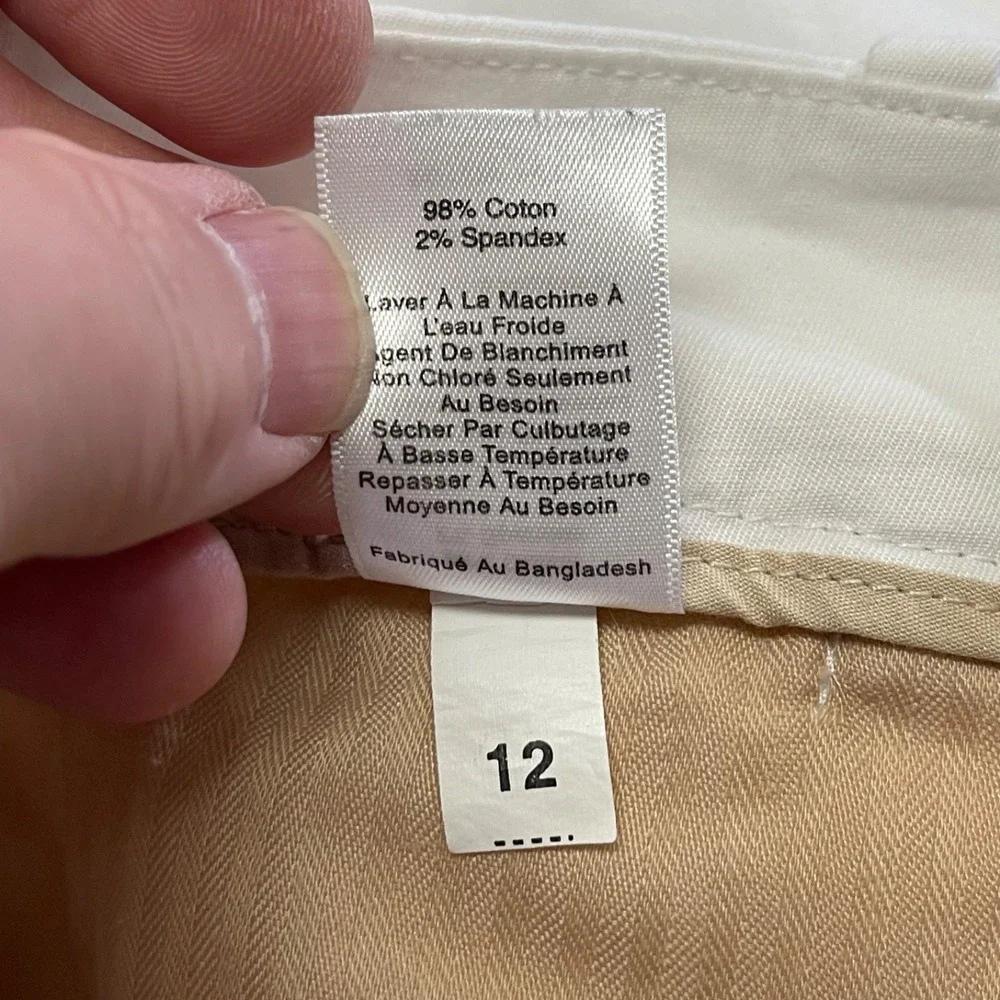 Talbots Petite Women's Size 4P White‎ Bermuda Walking Short Stretch